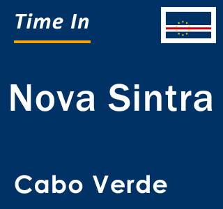 Current time in Nova Sintra, Cabo Verde