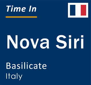 Current local time in Nova Siri, Basilicate, Italy