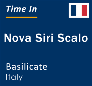 Current local time in Nova Siri Scalo, Basilicate, Italy