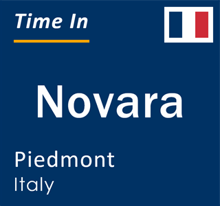 Current time in Novara, Piedmont, Italy