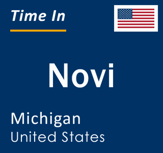 Current local time in Novi, Michigan, United States