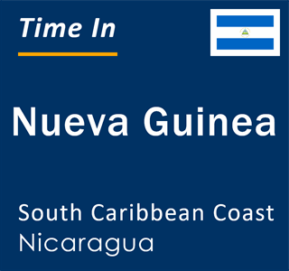 Current local time in Nueva Guinea, South Caribbean Coast, Nicaragua
