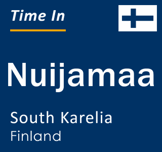 Current time in Nuijamaa, South Karelia, Finland