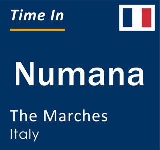 Current local time in Numana, The Marches, Italy