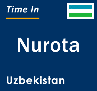 Current local time in Nurota, Uzbekistan