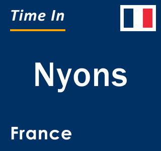 Current local time in Nyons, France