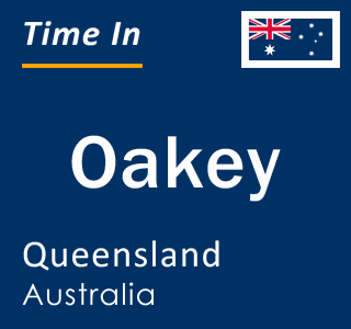 Current local time in Oakey, Queensland, Australia