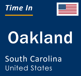 Current Local Time in Oakland, South Carolina, United States
