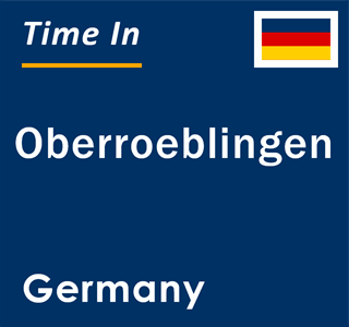 Current local time in Oberroeblingen, Germany