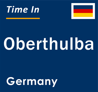 Current local time in Oberthulba, Germany