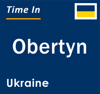 Current local time in Obertyn, Ukraine