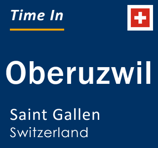Current local time in Oberuzwil, Saint Gallen, Switzerland