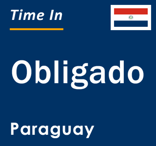 Current local time in Obligado, Paraguay