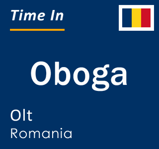 Current local time in Oboga, Olt, Romania