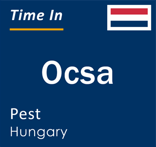 Current local time in Ocsa, Pest, Hungary