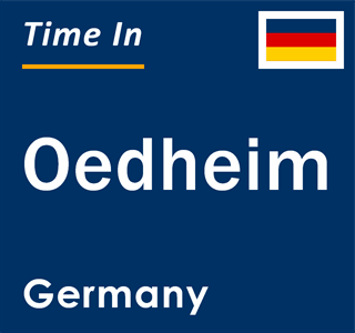 Current local time in Oedheim, Germany