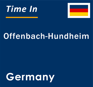 Current local time in Offenbach-Hundheim, Germany