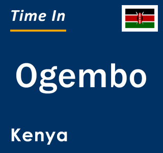 Current local time in Ogembo, Kenya