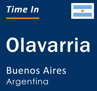 Current local time in Olavarria, Buenos Aires, Argentina
