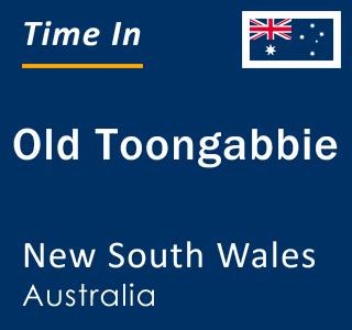 Current local time in Old Toongabbie, New South Wales, Australia