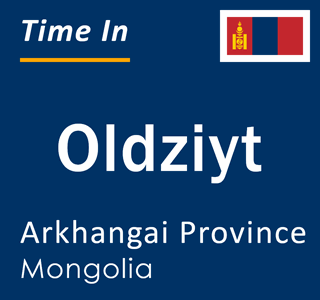 Current local time in Oldziyt, Arkhangai Province, Mongolia