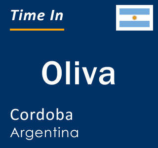 Current local time in Oliva, Cordoba, Argentina