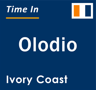 Current local time in Olodio, Ivory Coast