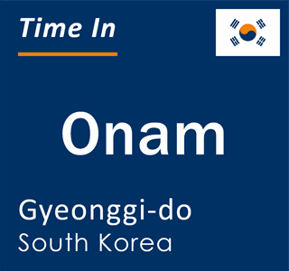 Current local time in Onam, Gyeonggi-do, South Korea