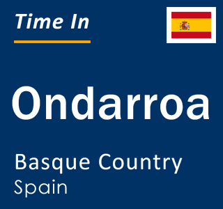 Current local time in Ondarroa, Basque Country, Spain