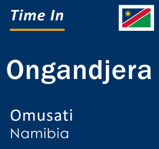 Current local time in Ongandjera, Omusati, Namibia