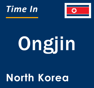 Current time in Ongjin, North Korea