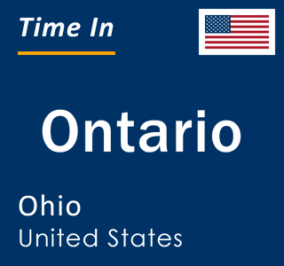 Current local time in Ontario, Ohio, United States