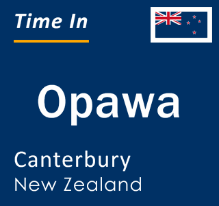 Current local time in Opawa, Canterbury, New Zealand