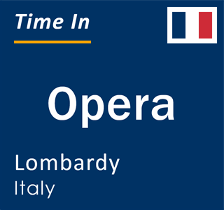 Current local time in Opera, Lombardy, Italy