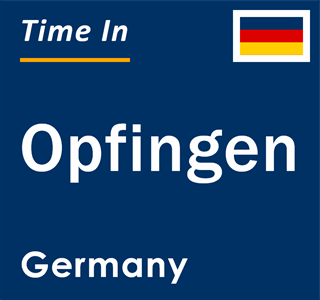 Current local time in Opfingen, Germany