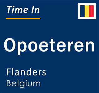 Current local time in Opoeteren, Flanders, Belgium