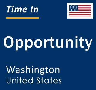 Current local time in Opportunity, Washington, United States