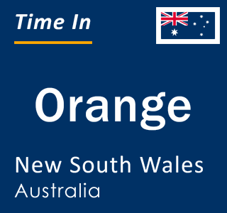 Current local time in Orange, New South Wales, Australia