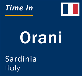 Current local time in Orani, Sardinia, Italy