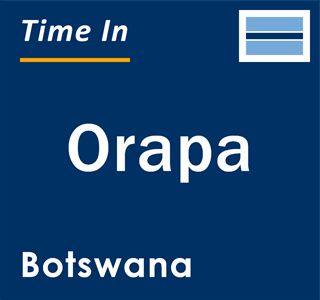 Current local time in Orapa, Botswana