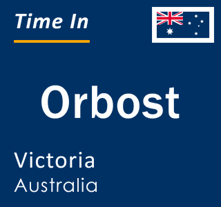 Current local time in Orbost, Victoria, Australia