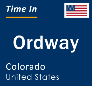 Current local time in Ordway, Colorado, United States