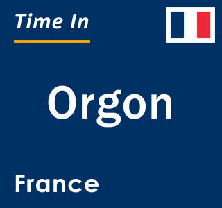 Current local time in Orgon, France