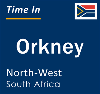 Current local time in Orkney, North-West, South Africa