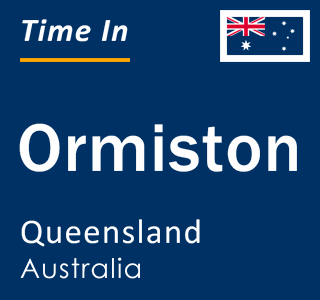 Current local time in Ormiston, Queensland, Australia