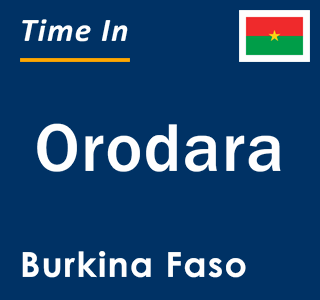 Current local time in Orodara, Burkina Faso