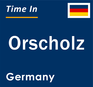 Current local time in Orscholz, Germany