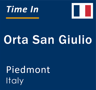 Current local time in Orta San Giulio, Piedmont, Italy