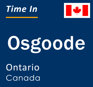 Current local time in Osgoode, Ontario, Canada