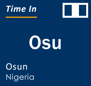 Current local time in Osu, Osun, Nigeria